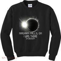 I Was There Total Solar Eclipse Niagara Falls On Canada Kids Sweatshirt thumb 0