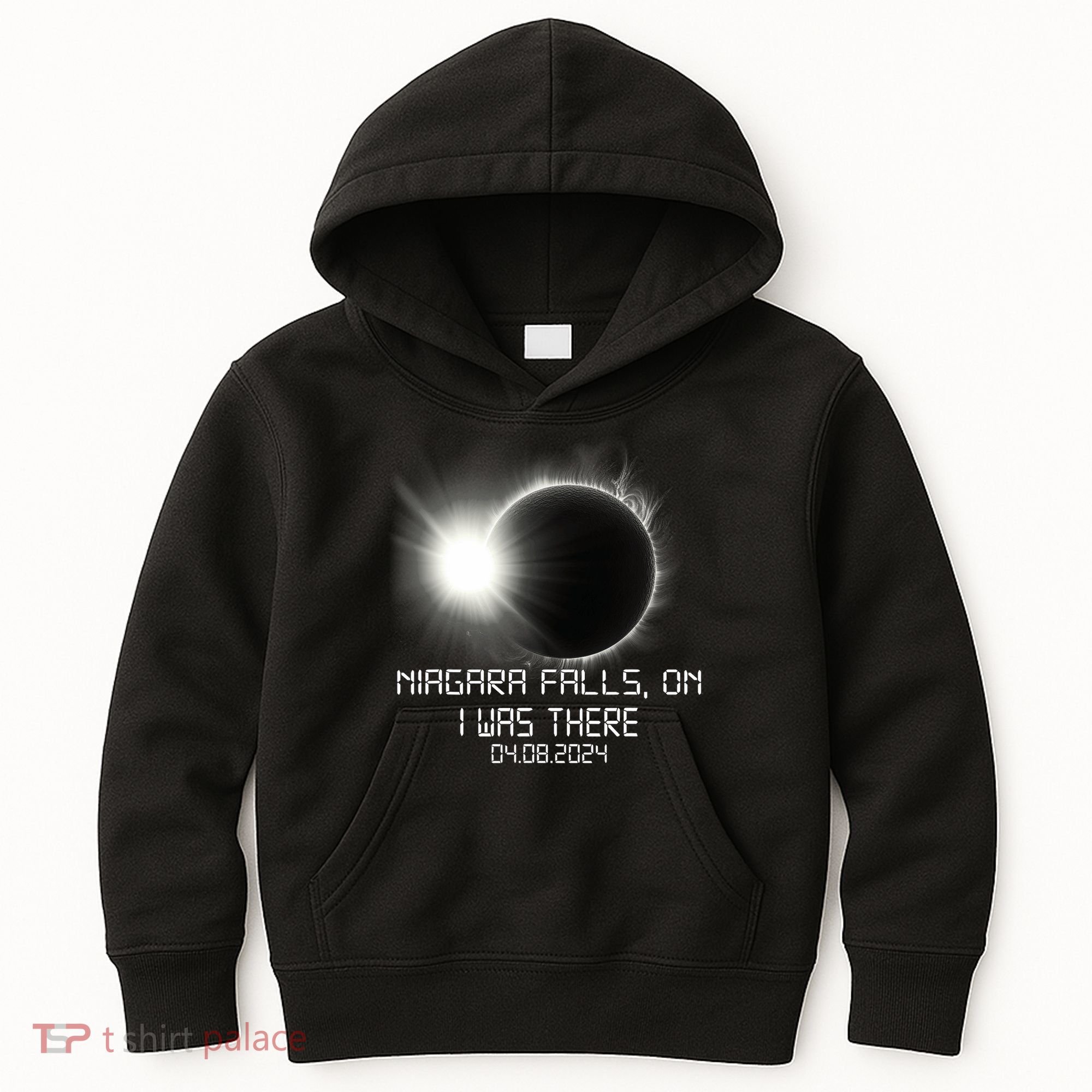 I Was There Total Solar Eclipse Niagara Falls On Canada Kids Hoodie