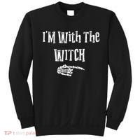 I'm With The Witch Tee Funny Halloween Sweatshirt thumb 0