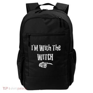 I'm With The Witch Tee Funny Halloween Backpack