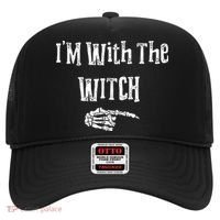 I'm With The Witch Tee Funny Halloween Hat thumb 0
