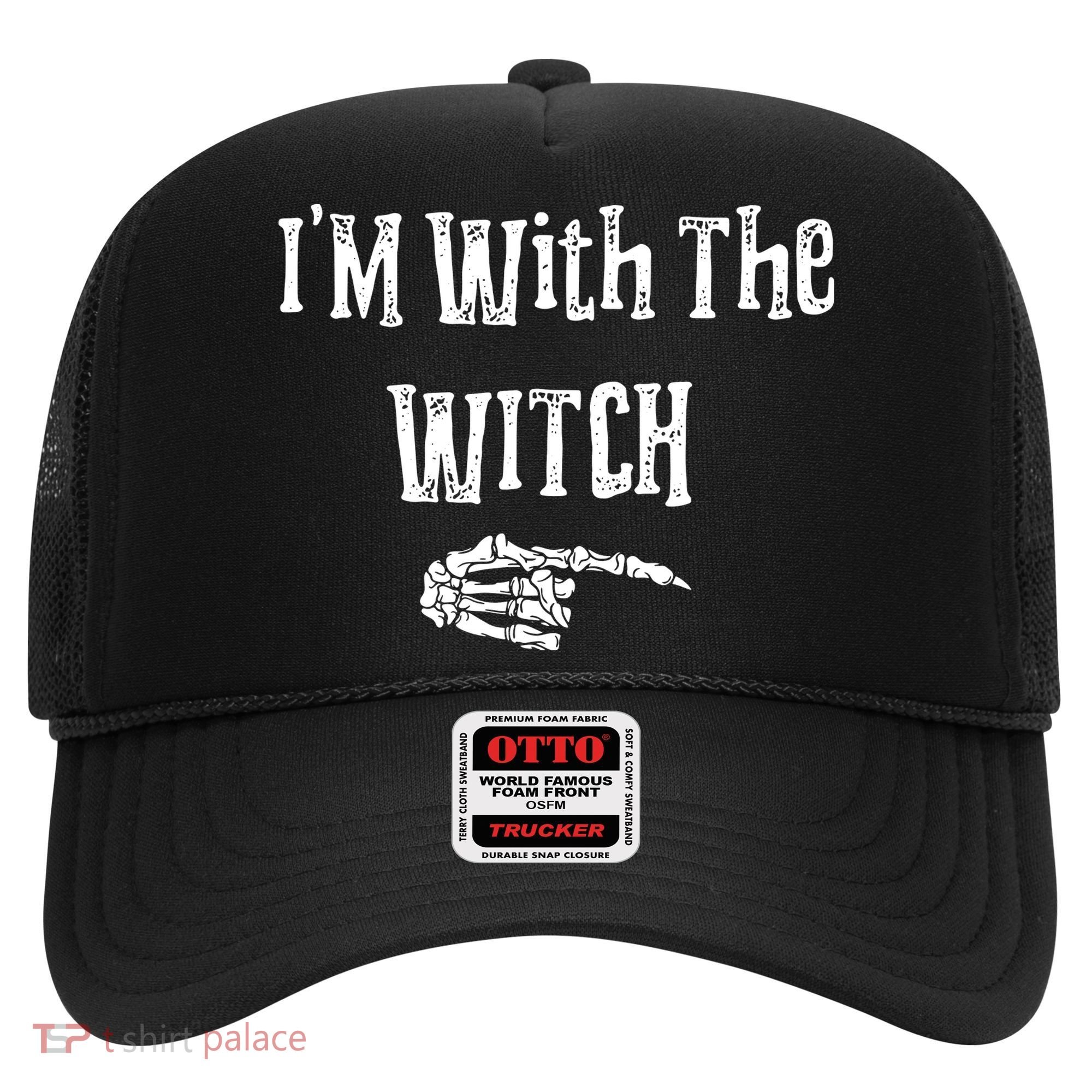 I'm With The Witch Tee Funny Halloween Hat