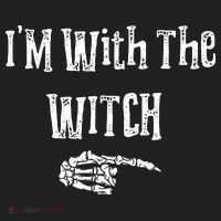 I'm With The Witch Tee Funny Halloween Golf Towel thumb 3