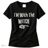 I'm With The Witch Tee Funny Halloween Women's T-Shirt thumb 0