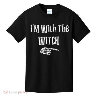 I'm With The Witch Tee Funny Halloween Kids T-Shirt