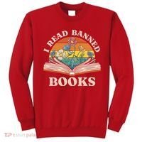 Im With The Banned Banned Books Reading Books Sweatshirt thumb 0