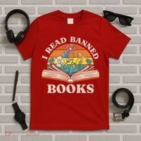 Im With The Banned Banned Books Reading Books T-Shirt thumb 5