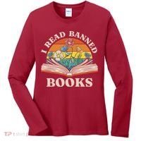 Im With The Banned Banned Books Reading Books Women's Long Sleeve Shirt thumb 0