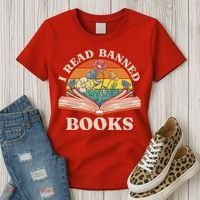 Im With The Banned Banned Books Reading Books Women's T-Shirt thumb 3