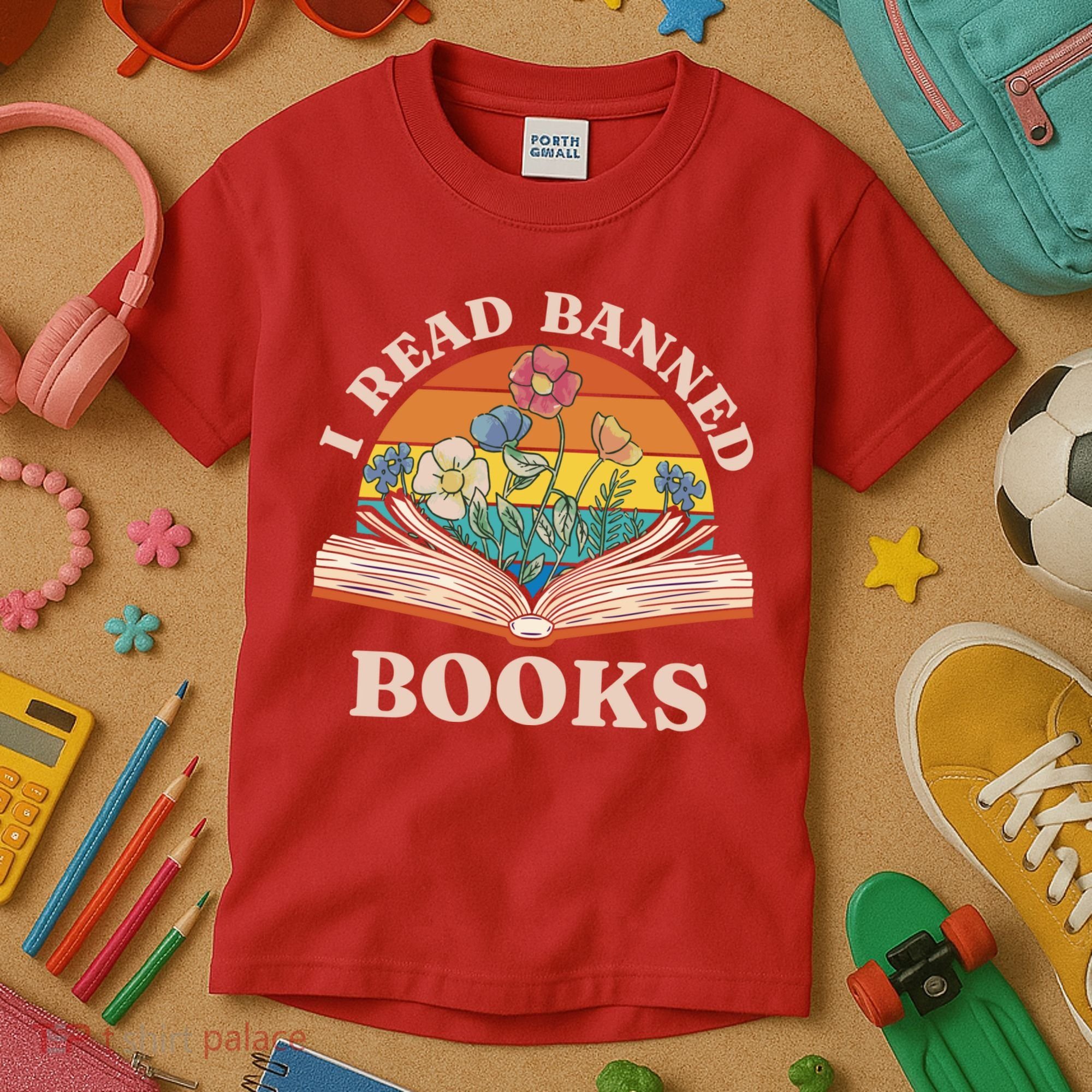 Im With The Banned Banned Books Reading Books Kids T-Shirt