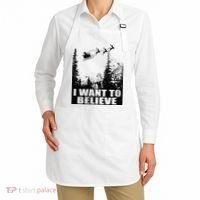 I Want To Believe Funny Christmas Great Gift Apron thumb 2