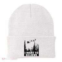 I Want To Believe Funny Christmas Great Gift Beanie thumb 0