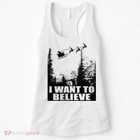 I Want To Believe Funny Christmas Great Gift Women's Tank Top thumb 0