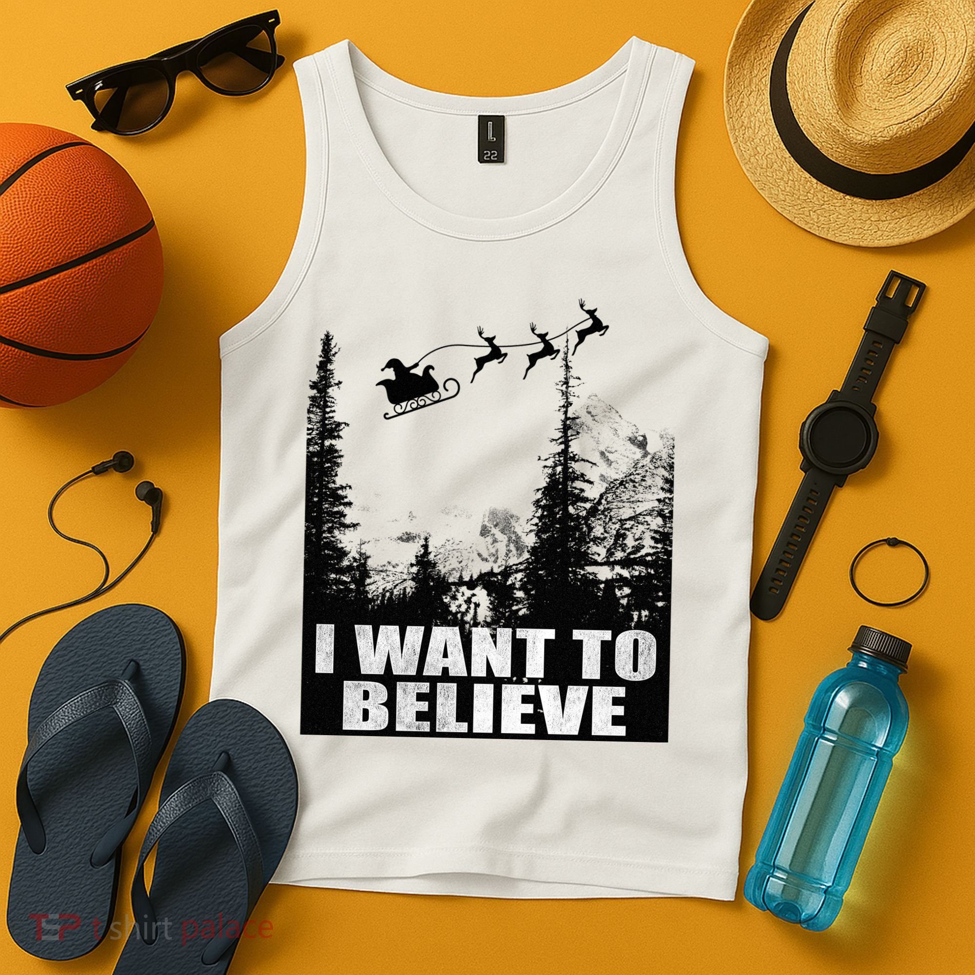 I Want To Believe Funny Christmas Great Gift Tank Top