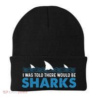 I Was Told There Would Be Sharks Shark Lover Ocean Beanie thumb 0