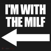 Im With The Milf Red Heart Pointing Arrow Love Hot Milf Gift Women's Hoodie thumb 2