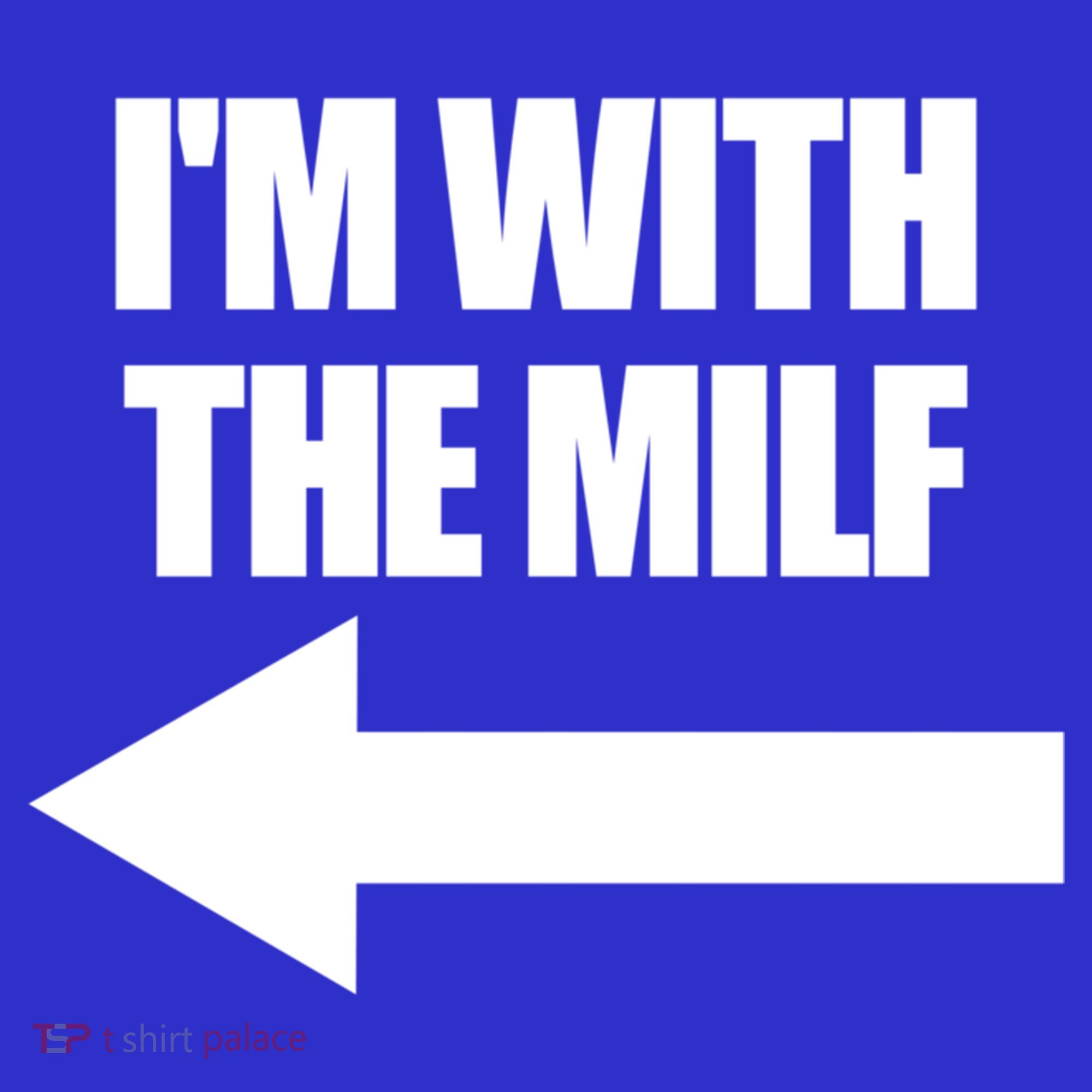 Im With The Milf Red Heart Pointing Arrow Love Hot Milf Gift Sweatshirt