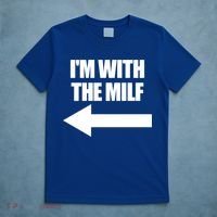 Im With The Milf Red Heart Pointing Arrow Love Hot Milf Gift T-Shirt thumb 5