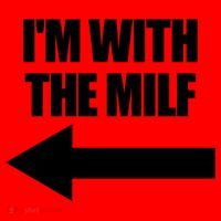Im With The Milf Red Heart Pointing Arrow Love Hot Milf Gift Santa Hat thumb 1