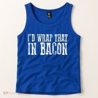ID WRAP THAT IN BACON Funny Bacon Lovers Tank Top thumb 2