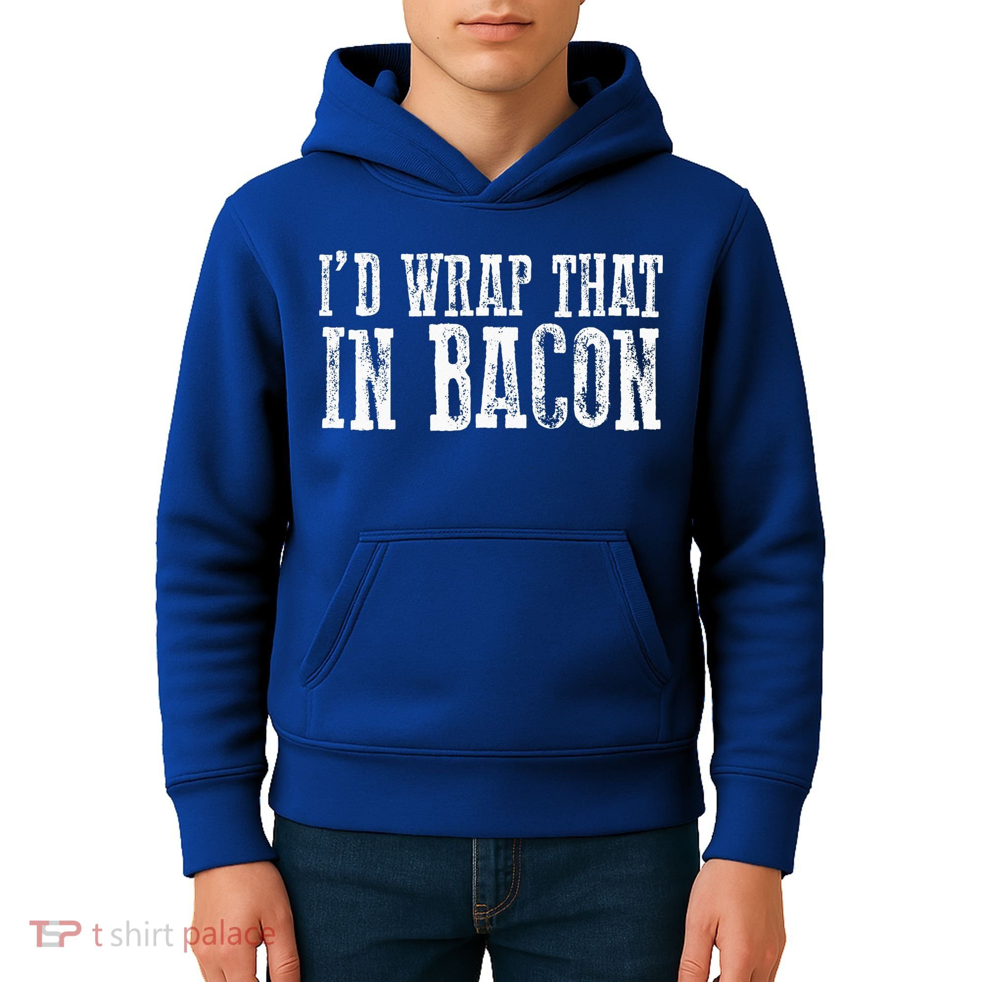 ID WRAP THAT IN BACON Funny Bacon Lovers Kids Hoodie