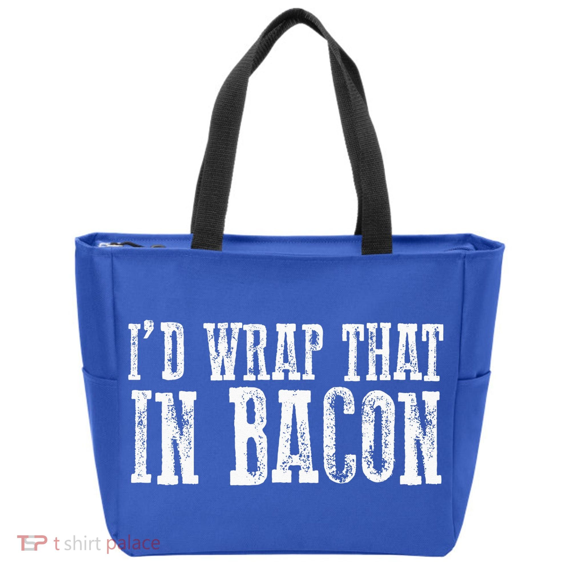 ID WRAP THAT IN BACON Funny Bacon Lovers Tote Bag
