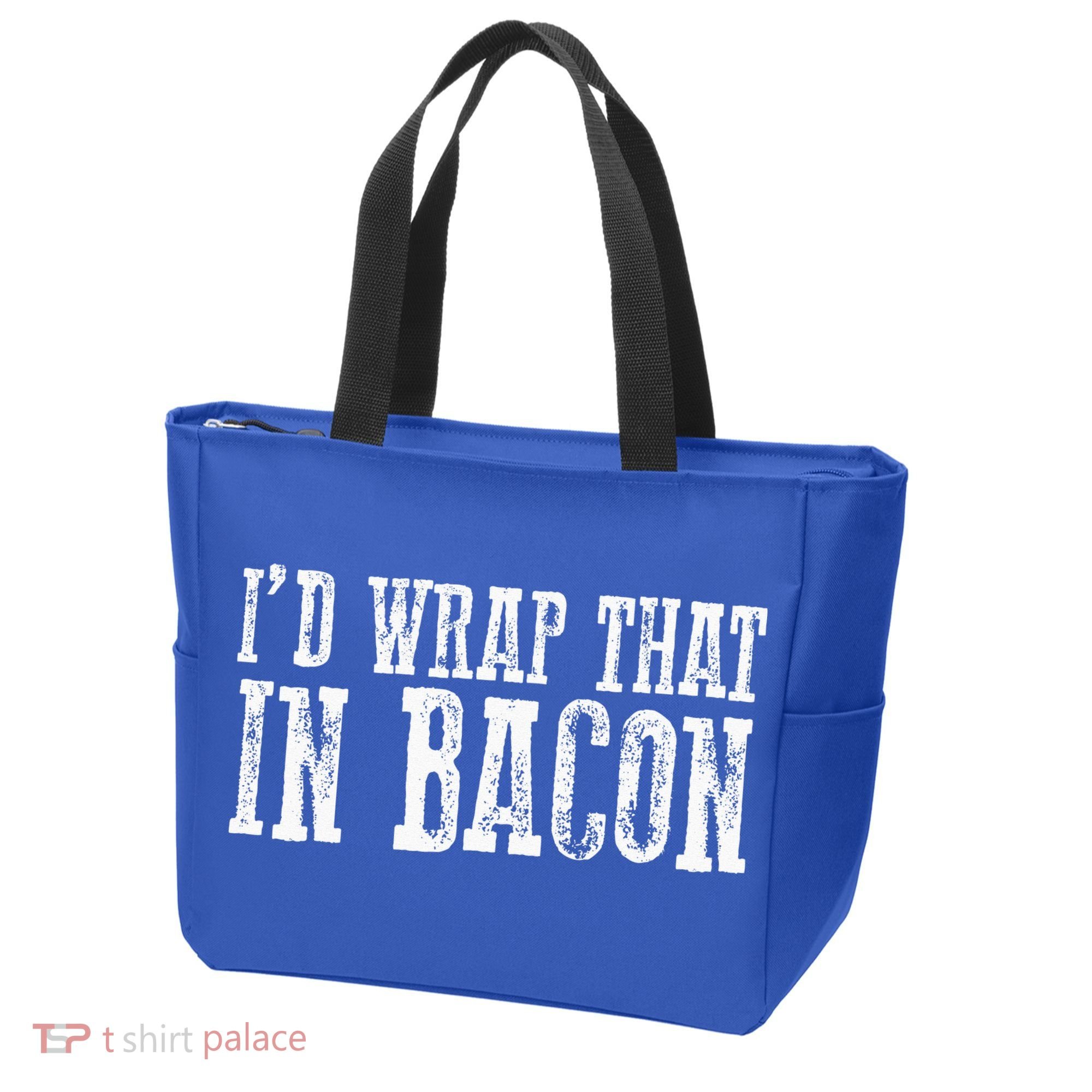 ID WRAP THAT IN BACON Funny Bacon Lovers Tote Bag