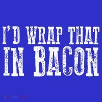 ID WRAP THAT IN BACON Funny Bacon Lovers Tote Bag thumb 4