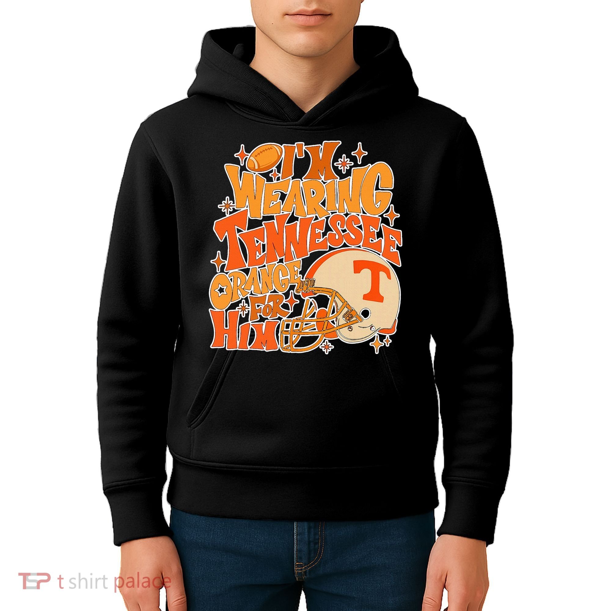 IM Wearing Tennessee Orange For Him Kids Hoodie