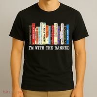 IM With The Banned Banned Books Reading Books T-Shirt thumb 3