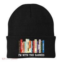 IM With The Banned Banned Books Reading Books Beanie thumb 0