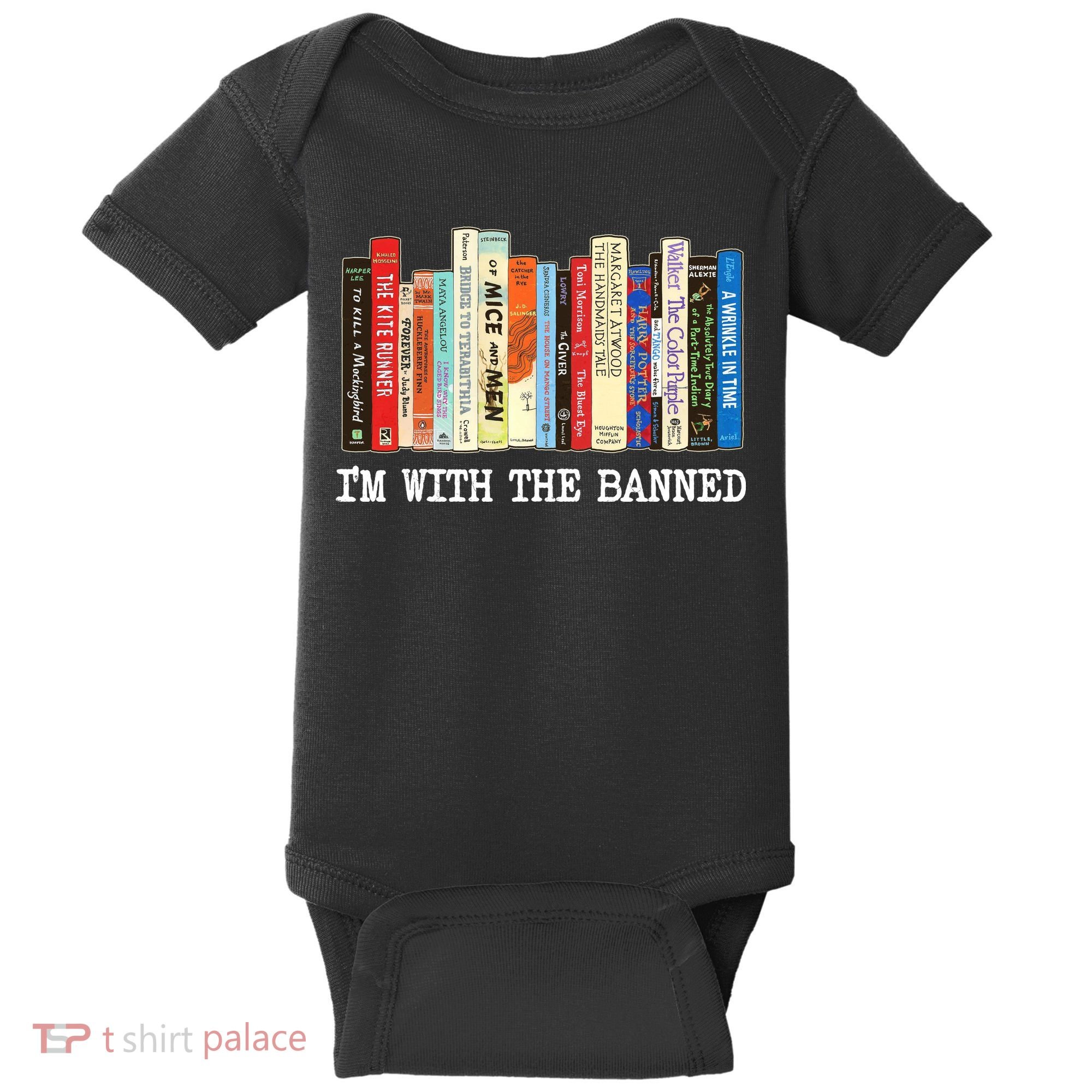 IM With The Banned Banned Books Reading Books Baby Bodysuit