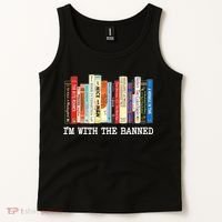 IM With The Banned Banned Books Reading Books Tank Top thumb 2