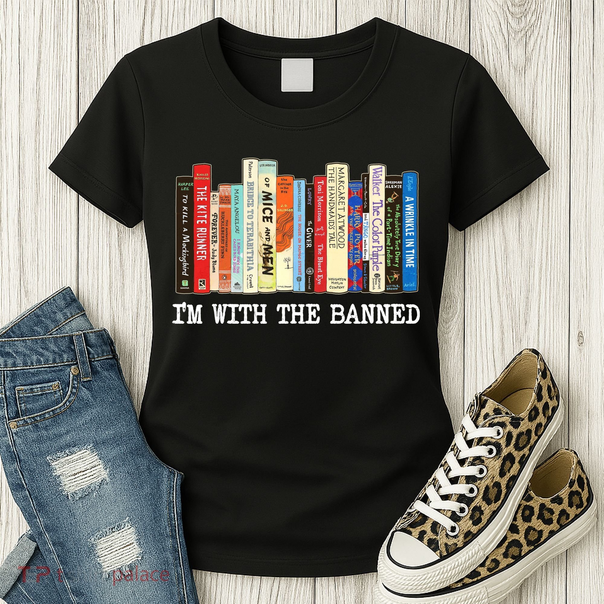 IM With The Banned Banned Books Reading Books Women's T-Shirt