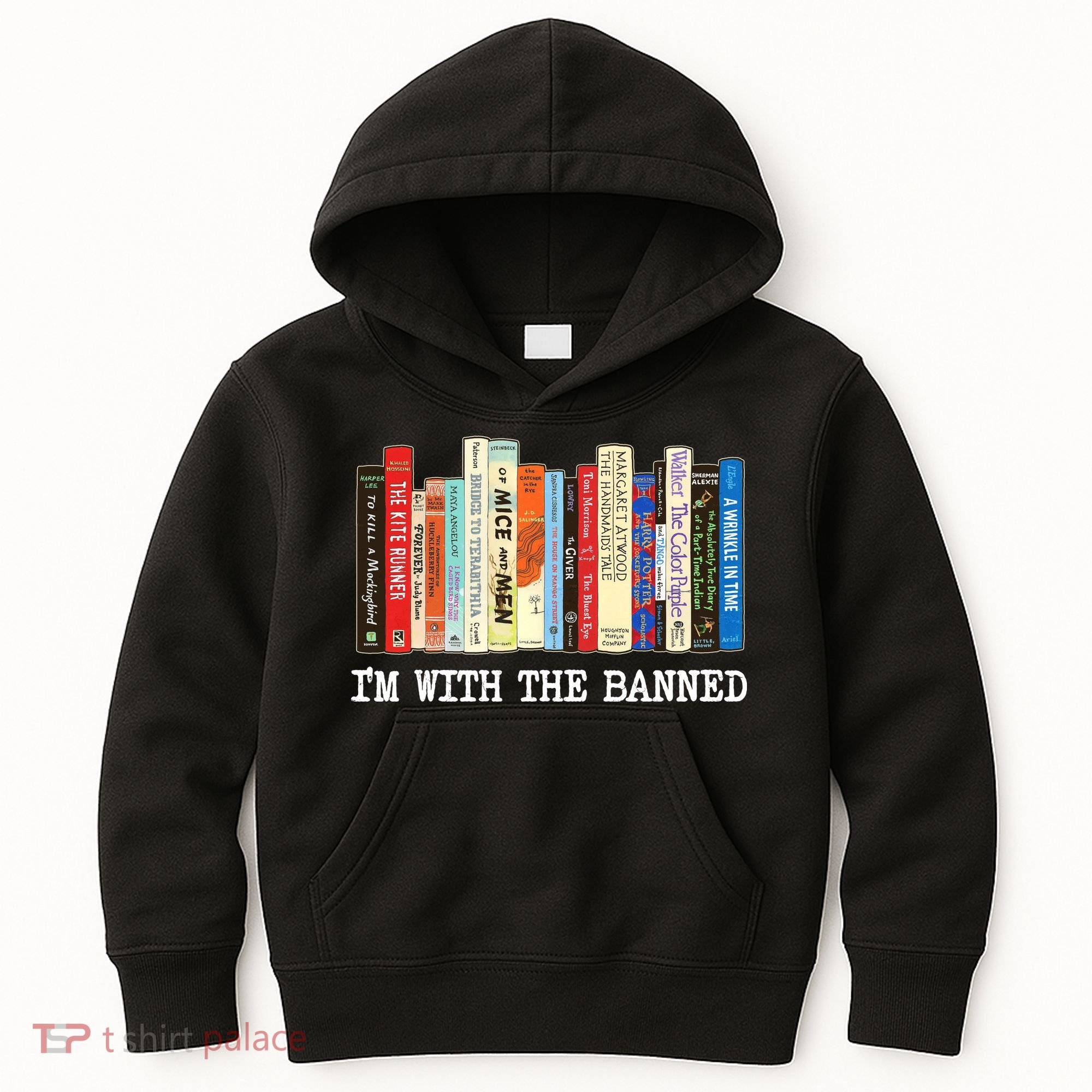 IM With The Banned Banned Books Reading Books Kids Hoodie