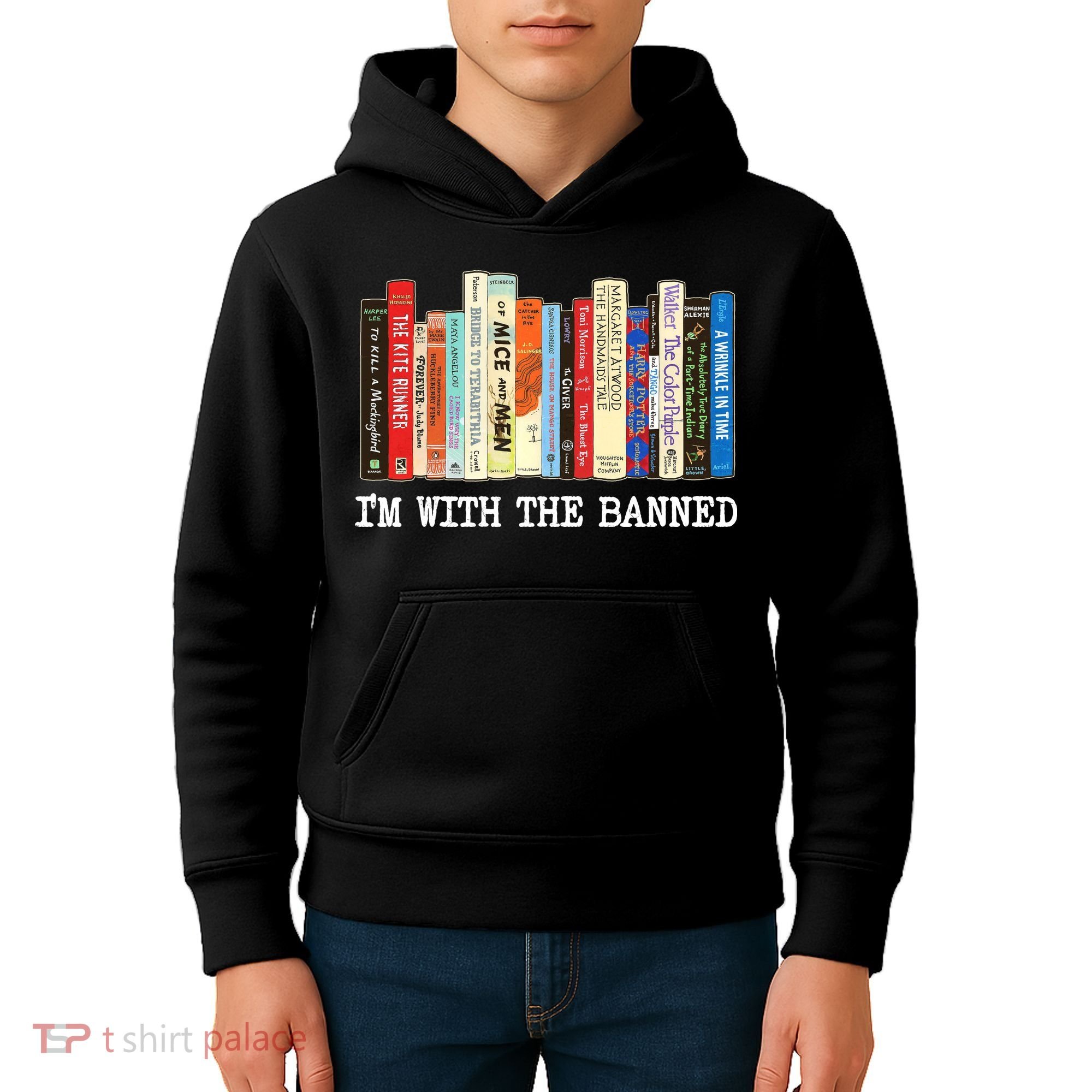 IM With The Banned Banned Books Reading Books Kids Hoodie