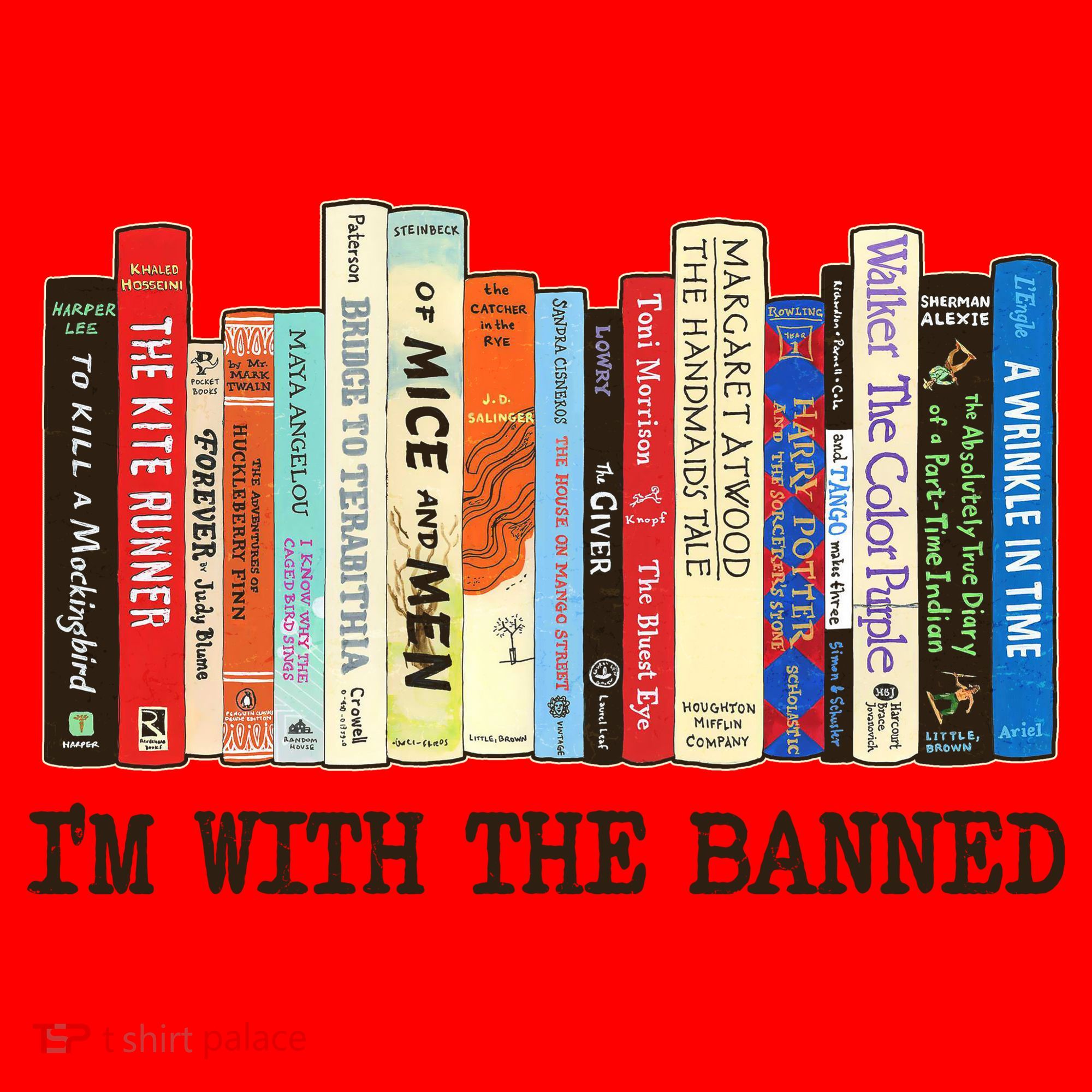IM With The Banned Banned Books Reading Books Santa Hat