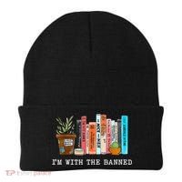 I'm With The Banned Books I Read Banned Books Lovers Beanie thumb 0