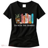 I'm With The Banned Books I Read Banned Books Lovers Women's T-Shirt thumb 0
