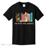 I'm With The Banned Books I Read Banned Books Lovers Kids T-Shirt thumb 0