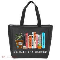 I'm With The Banned Books I Read Banned Books Lovers Tote Bag thumb 0