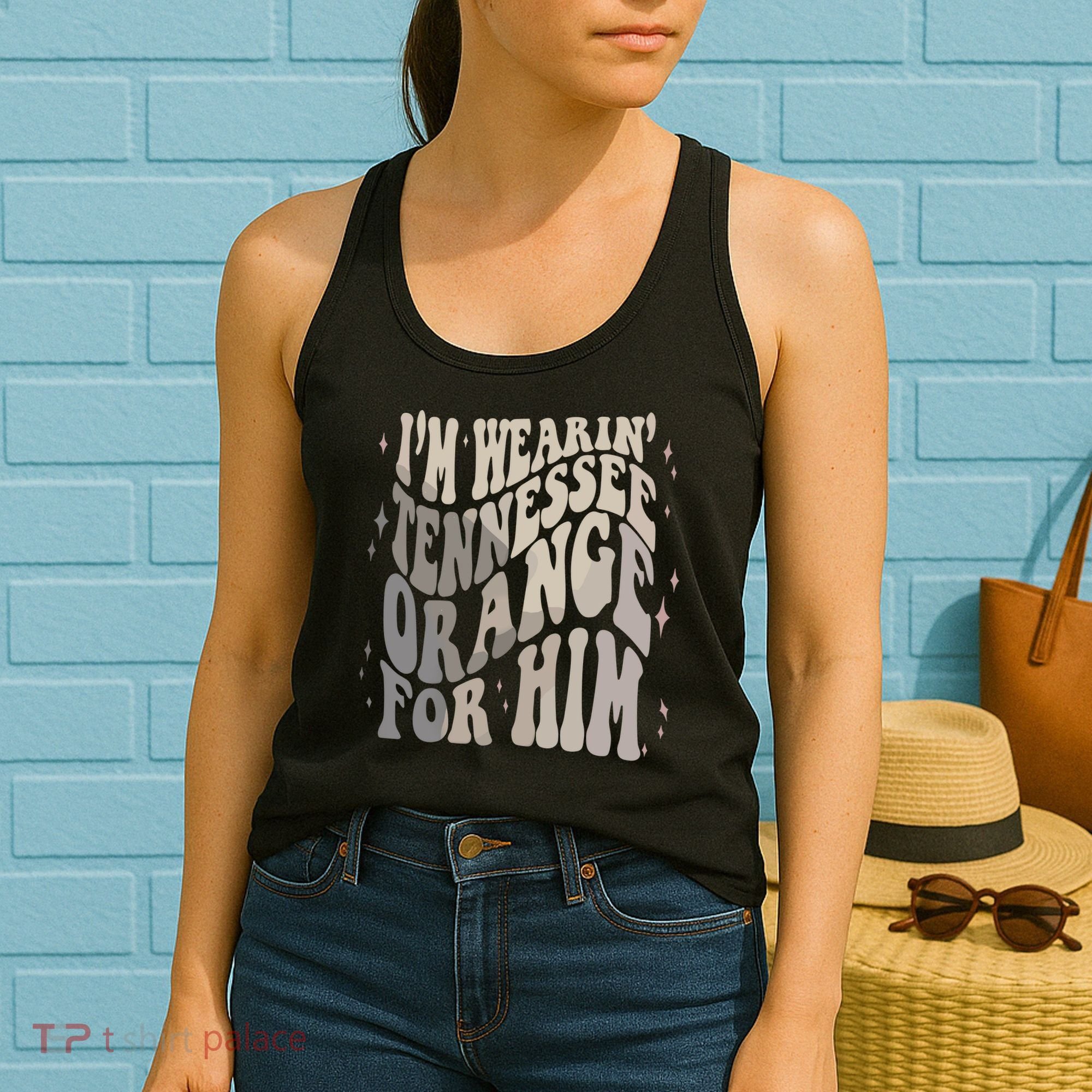 Im Wearing Tennessee Orange For Him Tennessee Football Women's Tank Top