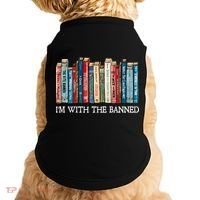 I'm With The Banned Book Doggie Tank thumb 0