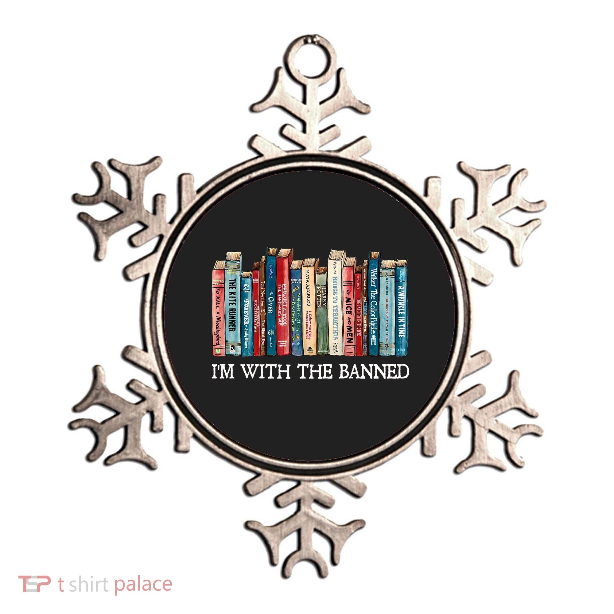 I'm With The Banned Book Ornament