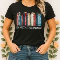 I'm With The Banned Book Women's T-Shirt thumb 2