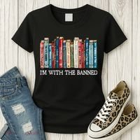 I'm With The Banned Book Women's T-Shirt thumb 3