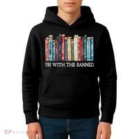 I'm With The Banned Book Kids Hoodie thumb 4