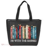 I'm With The Banned Book Tote Bag thumb 0