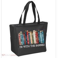 I'm With The Banned Book Tote Bag thumb 2