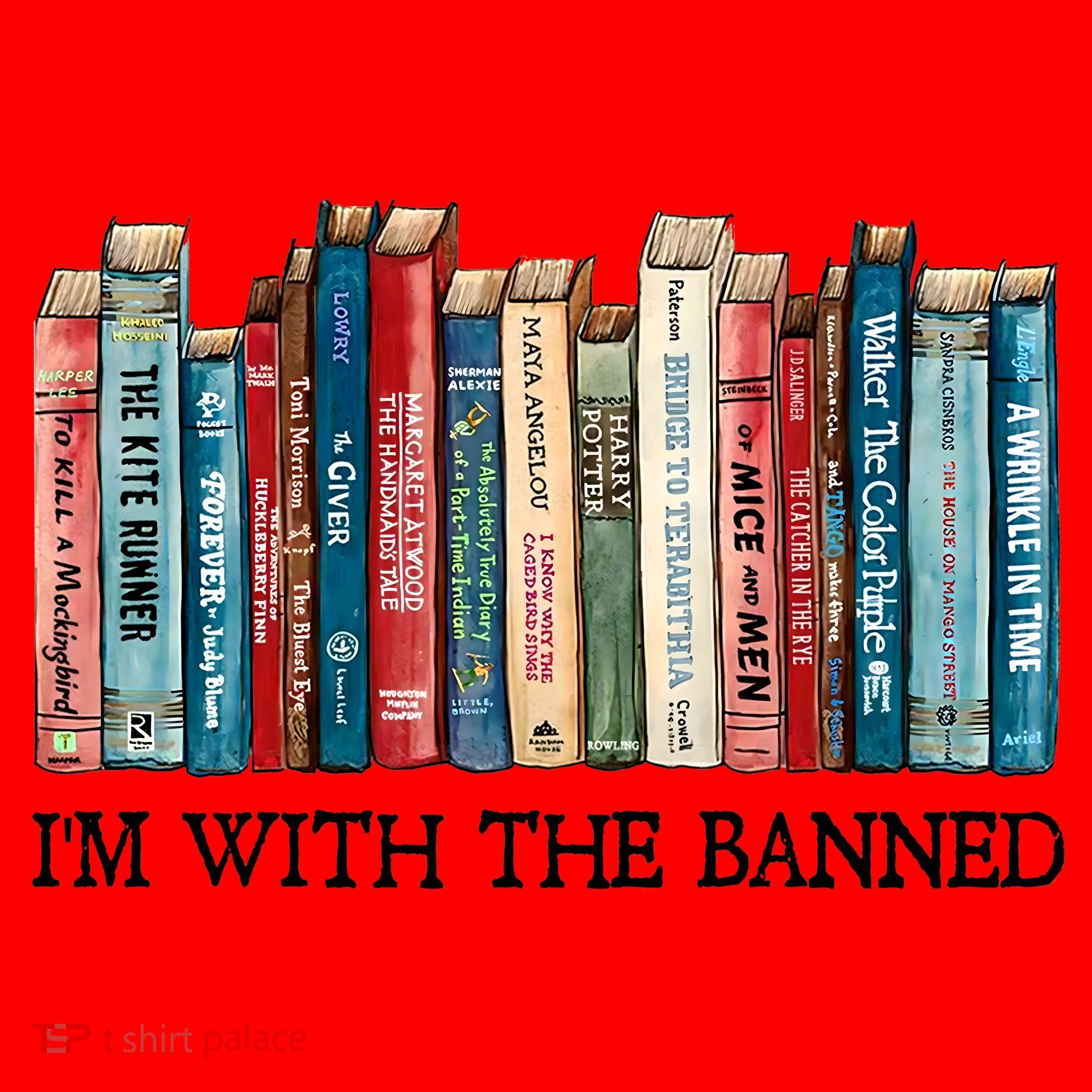 I'm With The Banned Book Santa Hat